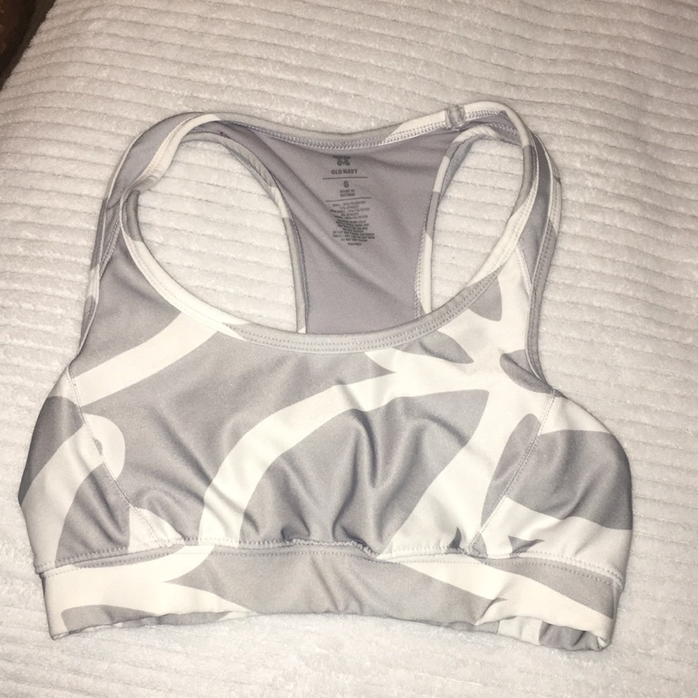 White & Gray sports bra